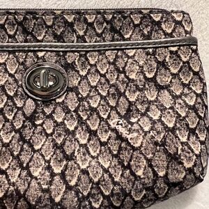 COACH Taylor Women's Gunmetal Snake Medium Wristlet